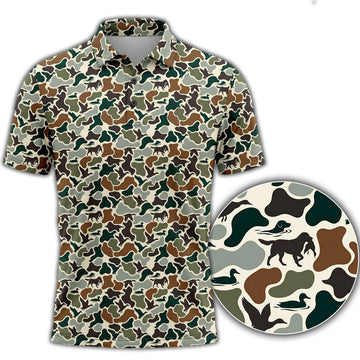 Duck Hunting Camo Polo Shirt DHP1024