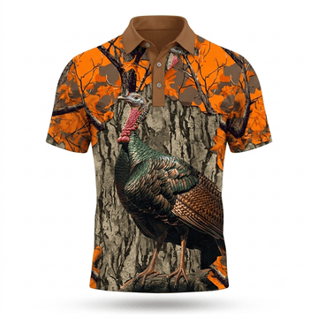 Turkey Hunter Men Polo Shirt