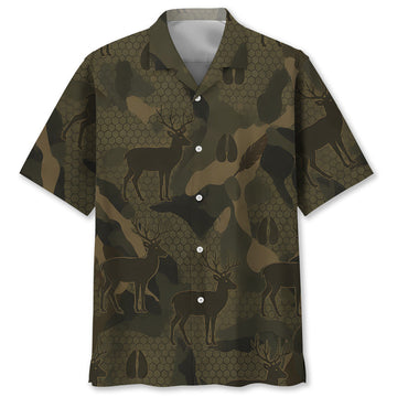 Deer Hunting Hawaiian Shirt
