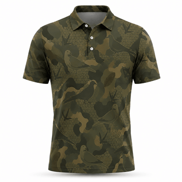 Dove Duck Hunting Men Duck Polo Shirt