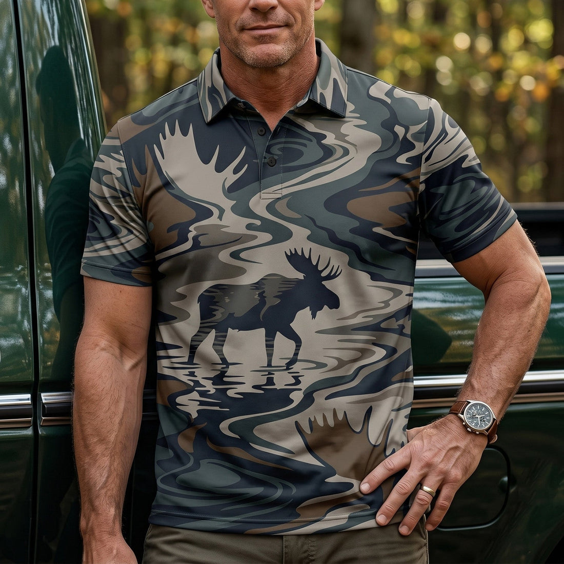 Willow Moose Hunting Polo Shirt MHP1003