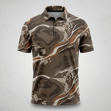 Elk High Country Drift Hunting deer Polo Shirt EHP1007