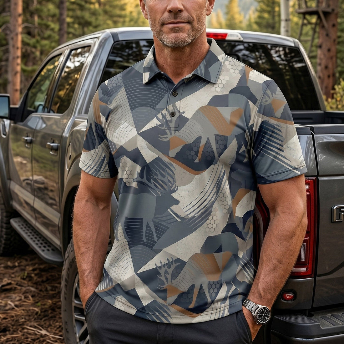 Elk Modern Range Hunting Polo Shirt EHP1008
