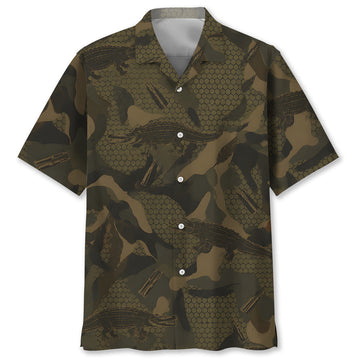 Crocodile Hunting Hawaiian Shirt