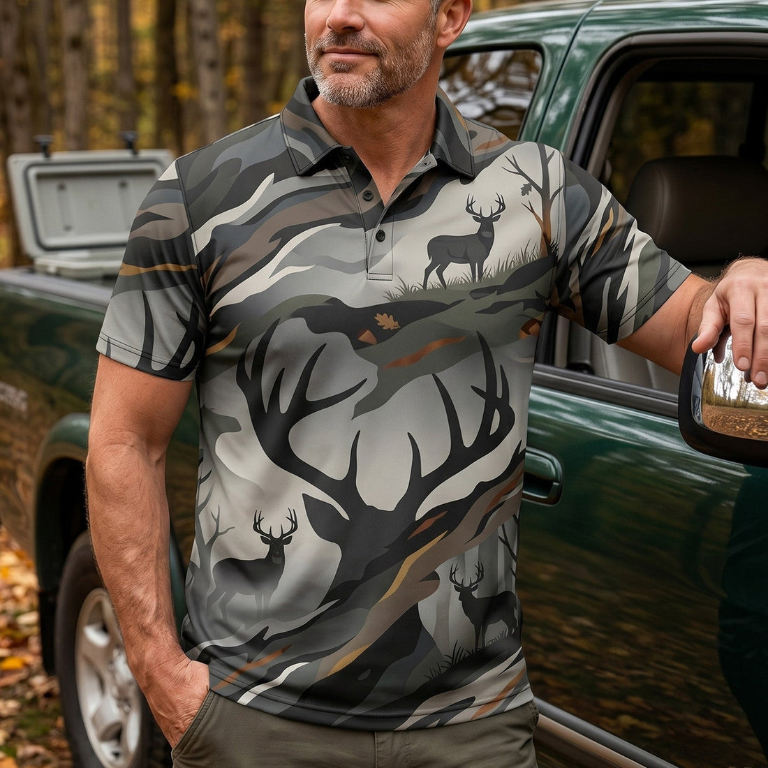Whitetail Country Deer Collection - Polo Shirt WDP1001