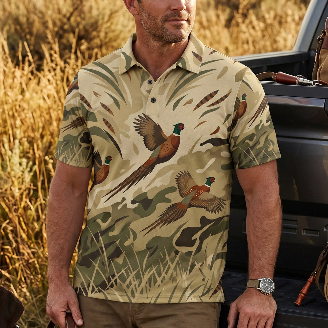 Upland Heritage pheasant Collection - Polo Shirt PHP1012
