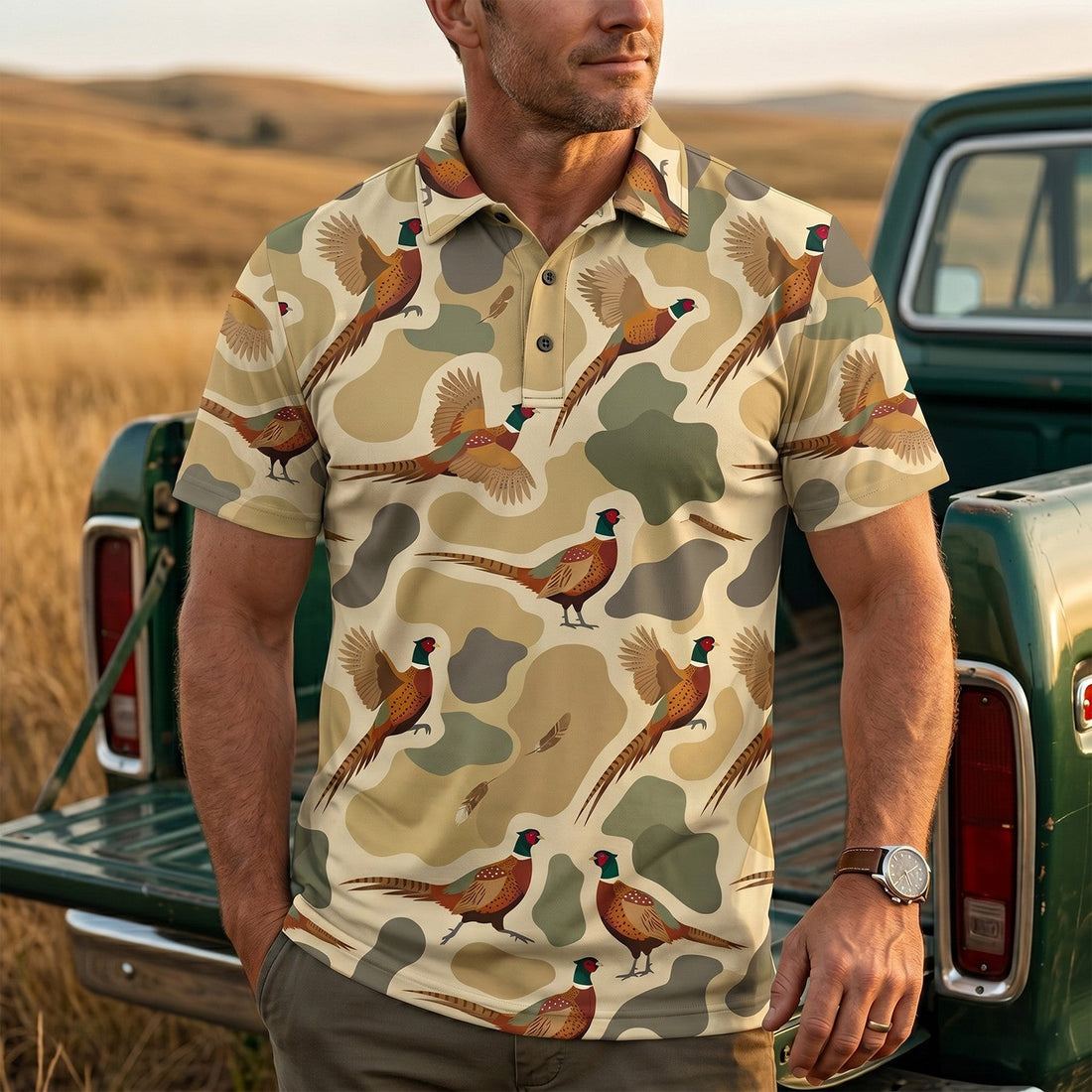 Upland Heritage pheasant Collection - Polo Shirt PHP1013