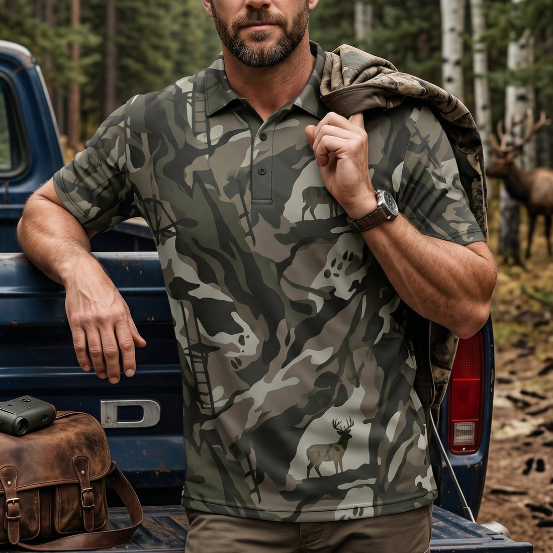 Whitetail Country Deer Collection - Polo Shirt WDP1003
