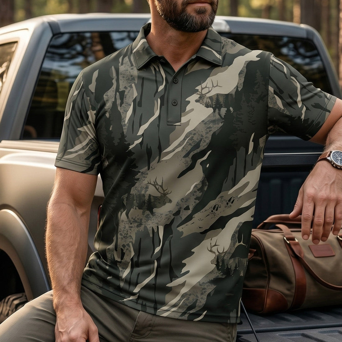 Elk Hunting - Polo Shirt EHP1015