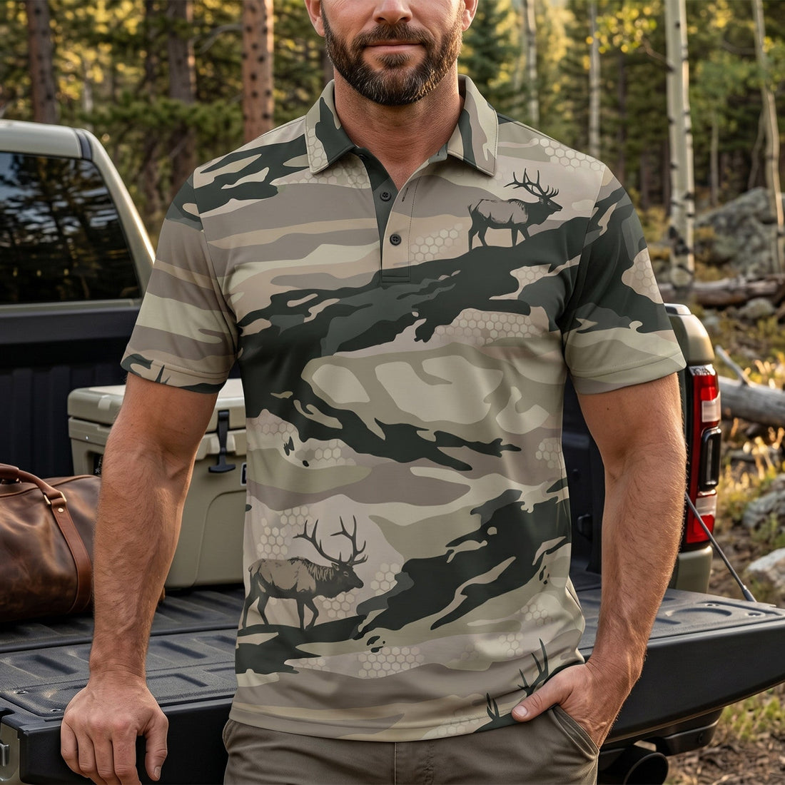 Elk Hunting - Polo Shirt EHP1016