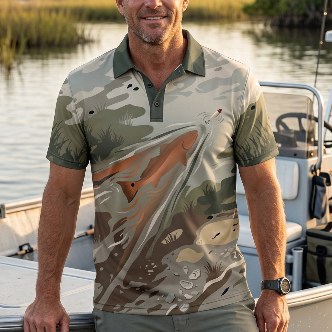 Redfish Inshore Fishing - Polo Shirt RIFP1001