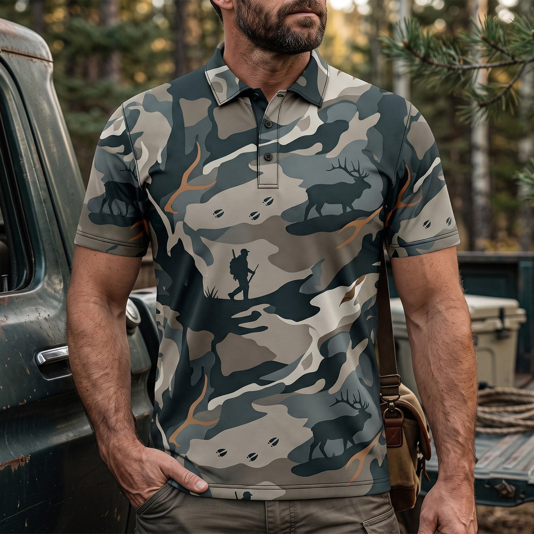 Elk Hunting - Polo Shirt EHP1022