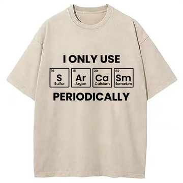 Personality fashion Interesting Chemical Elements Washed T-Shirt