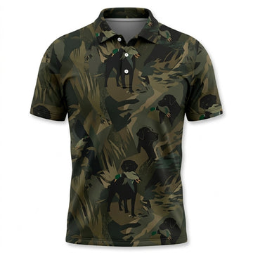 Mallard Duck Retriever Camouflage Polo Shirt