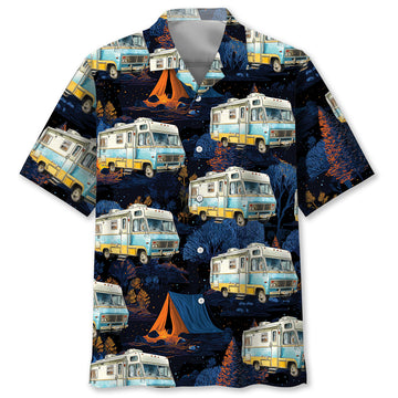 Truck Camper RV Hawaiian Shirt