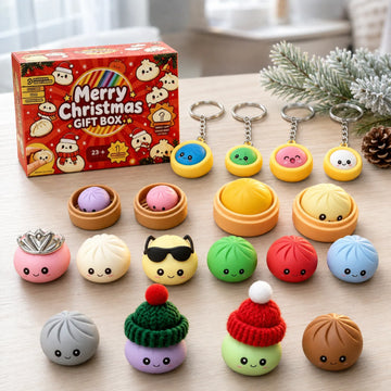 Christmas Dumpling Advent Calendar 2026 Squishy Surprise Gifts For Kids Or Family Ideas
