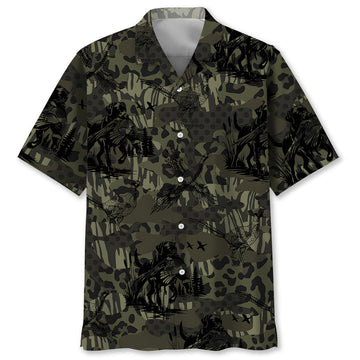 Camouflage Pheasant Hunting Hawaiian Shirt