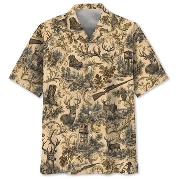 Deer Hunting Vintage Hawaiian Shirt