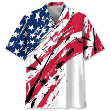 Patriot Fisher Hawaiian Shirt