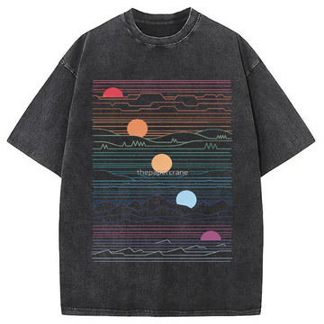Personality fashion Under One Sun Washed T-Shirt