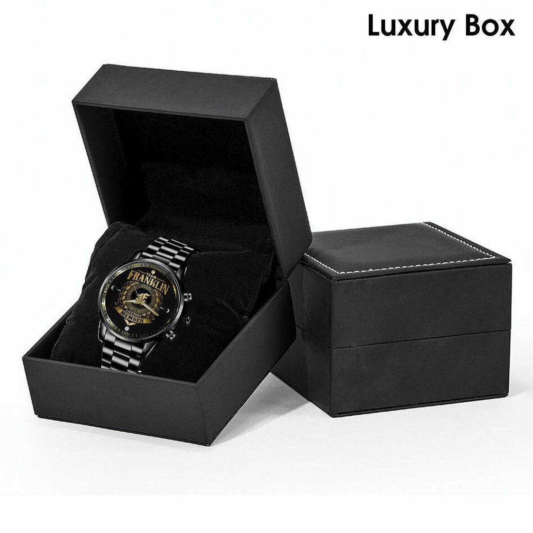 FRANKLIN W8 - LIFETIME MEMBER - Black Fashion Watch Custom Your Name, Best Family Gifts