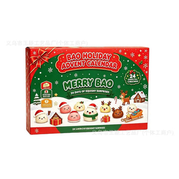 24 Days of Christmas Advent Calendar Squishies Stress Relief Sensory Toys Countdown Set