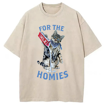 Personality fashion For The Homies Washed T-Shirt