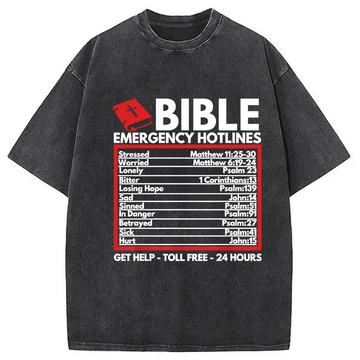 Personality fashion Funny Christian Jesus Washed T-Shirt