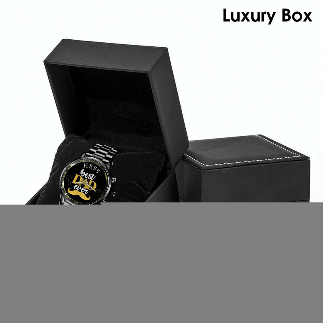 HESS - Black Fashion Watch Custom Your Name, Best Family Gifts