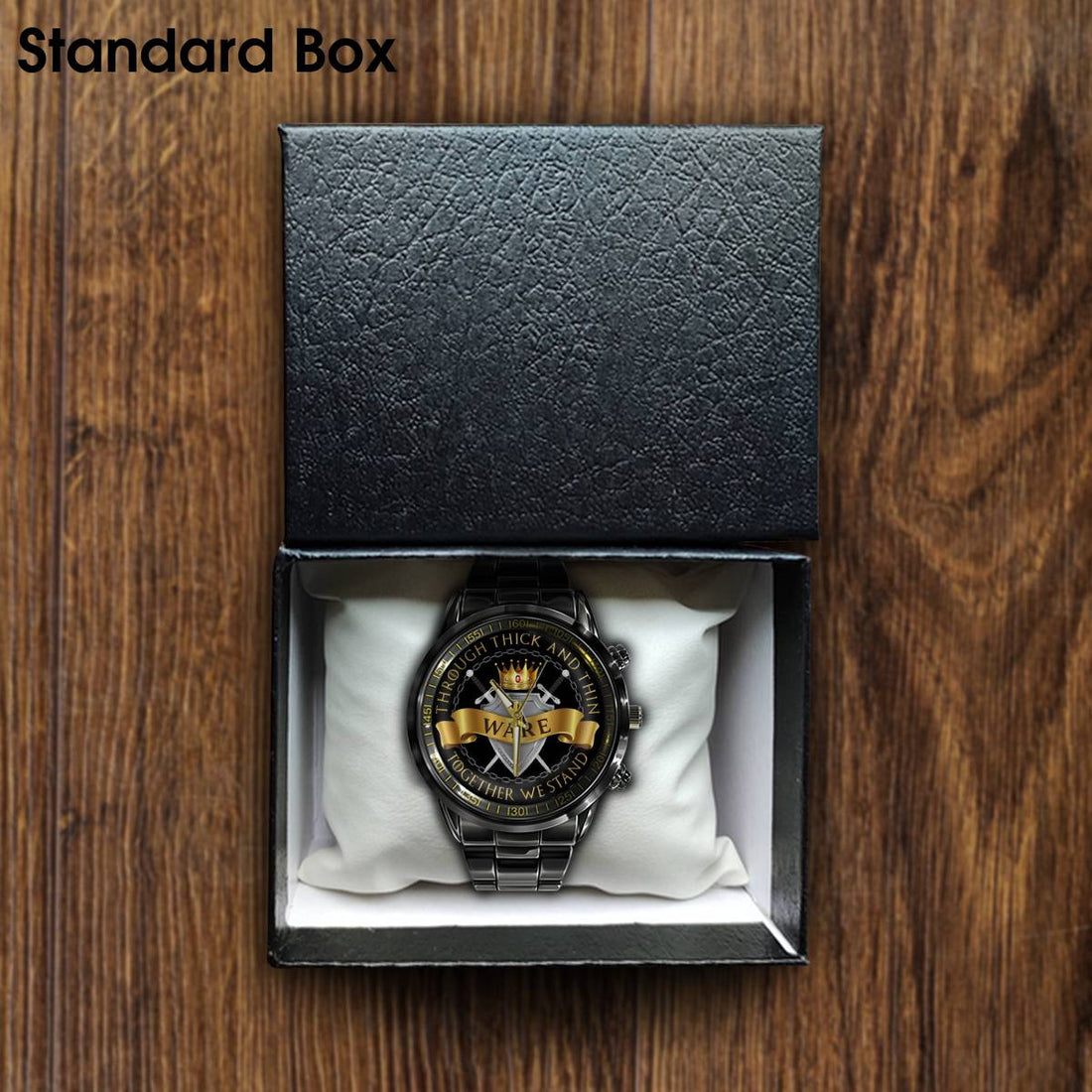 WARE W1 - Black Fashion Watch Custom Your Name, Best Family Gifts