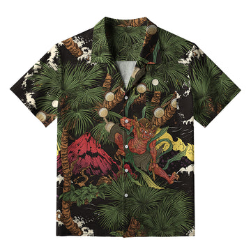 Personality fashion  Japanese Yokai Aloha Hawaiian Shirt