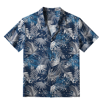 Personality fashion  Exotic Leaves Aloha Hawaiian Shirt