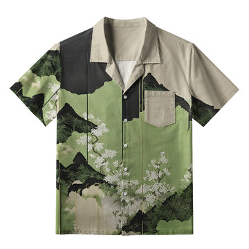 Personality fashion  Serene Landscape Aloha Hawaiian Shirt