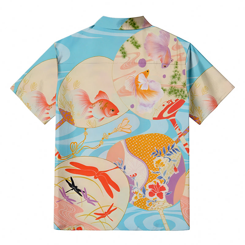 Blue Whisperers of Flowing Water Hawaiian Shirt