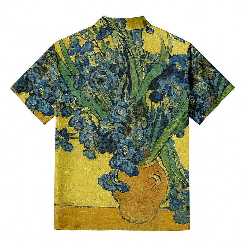 Van Gogh Irises Hawaiian Shirt