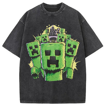 Personality fashion MineC Washed T-Shirt