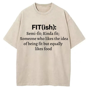 Personality fashion Fitness Enthusiast Meme Washed T-Shirt