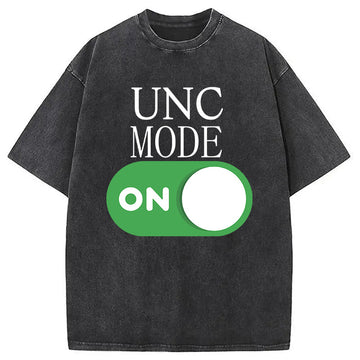 Personality fashion UNC Status Mode Washed T-Shirt