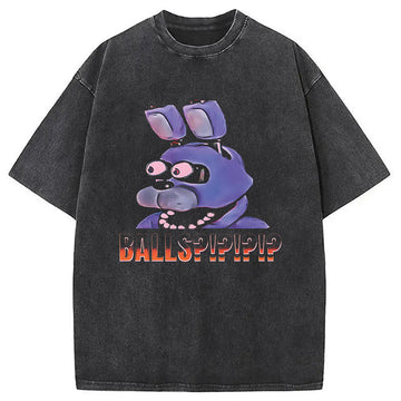 Personality fashion Balls?! Washed T-Shirt