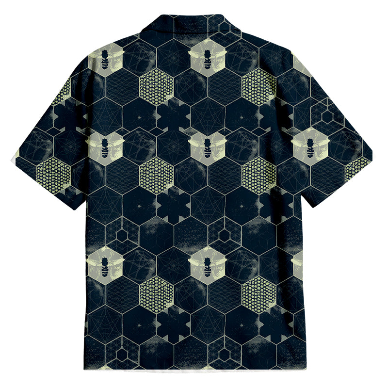 The Beauty of Mathematics Geometric Figures Button Up Pocket Shirt