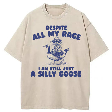 Personality fashion A Silly Goose Washed T-Shirt
