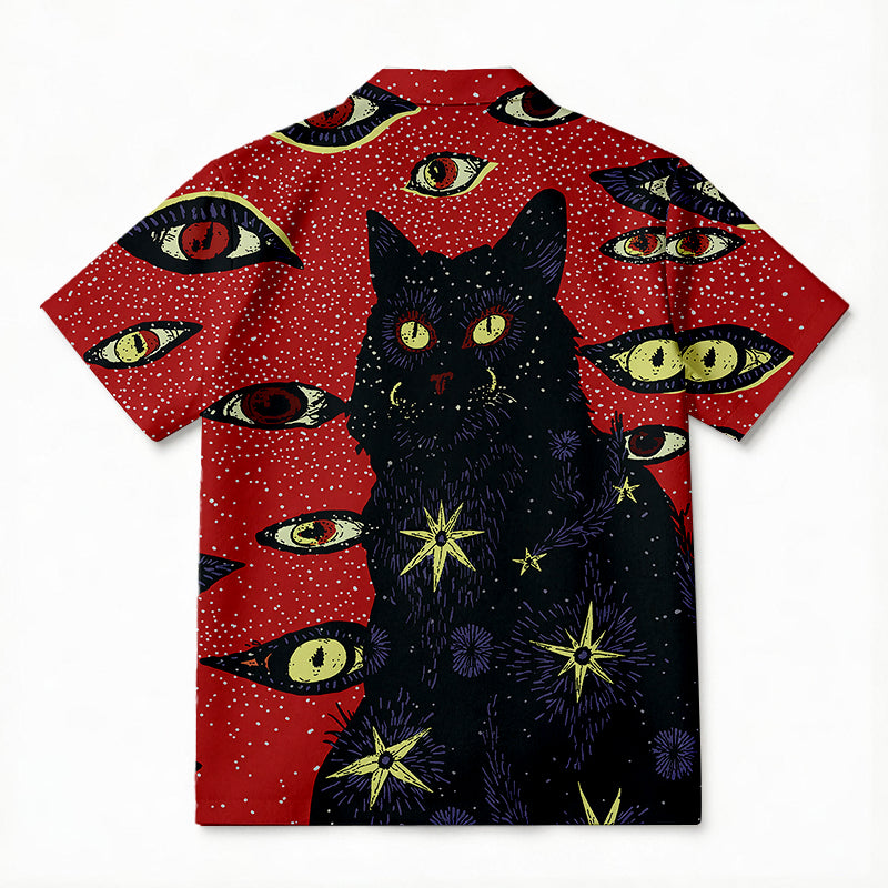 Personality fashionStaring Cat Void Hawaiian Shirt