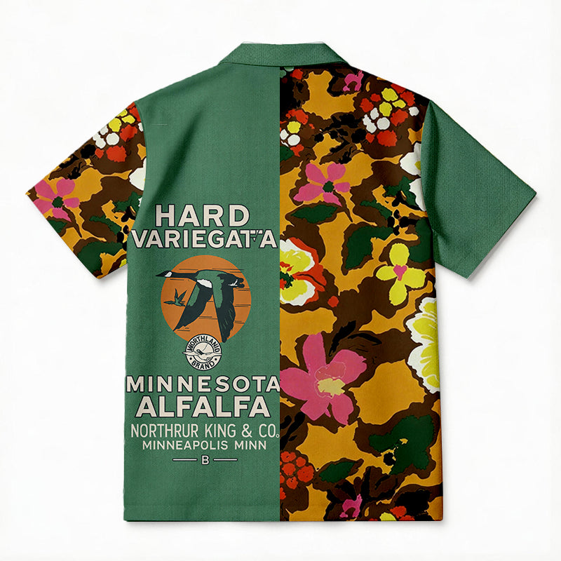 Personality fashionVintage Alfalfa Patch Hawaiian Shirt