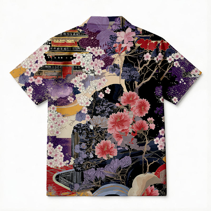Personality fashionSakura Cherry Blossom Hawaiian Shirt