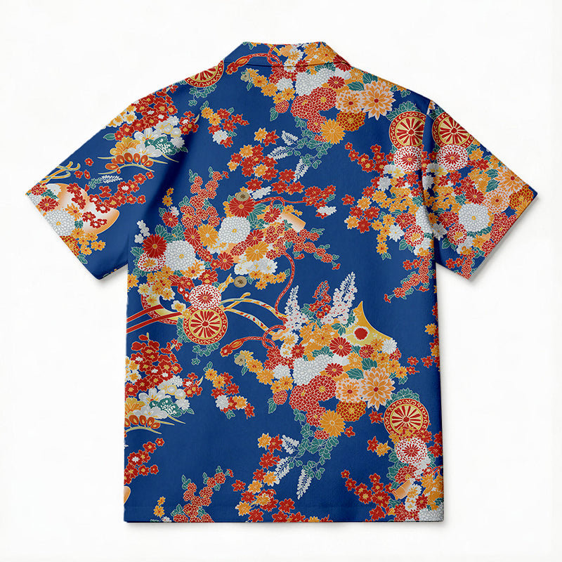 Personality fashionSummer Flowers Hawaiian Shirt