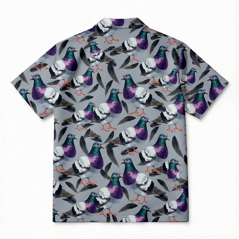 Personality fashionPigeon Parade Hawaiian Shirt