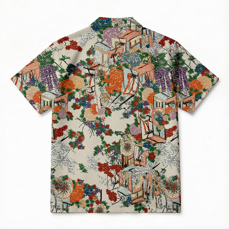 Personality fashionGoshoguruma Hawaiian Shirt