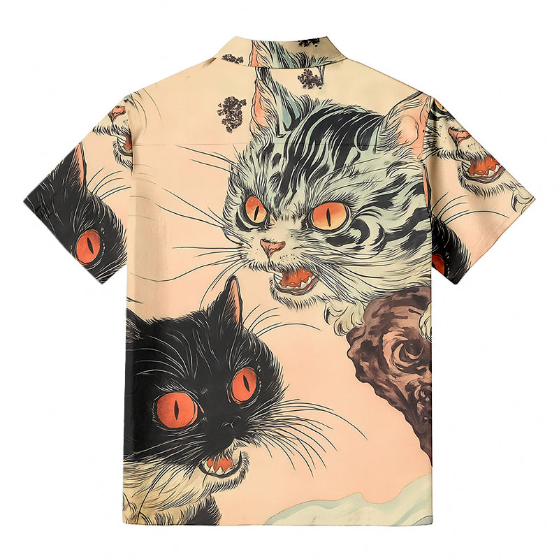 Ghost Cat Riot Hawaiian Shirt