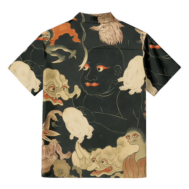 Yokai Encyclopedia Hawaiian Shirt