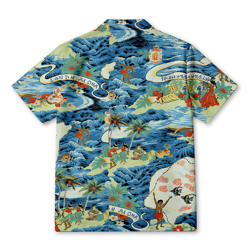 Personality fashionLand of Aloha Hawaiian Shirt